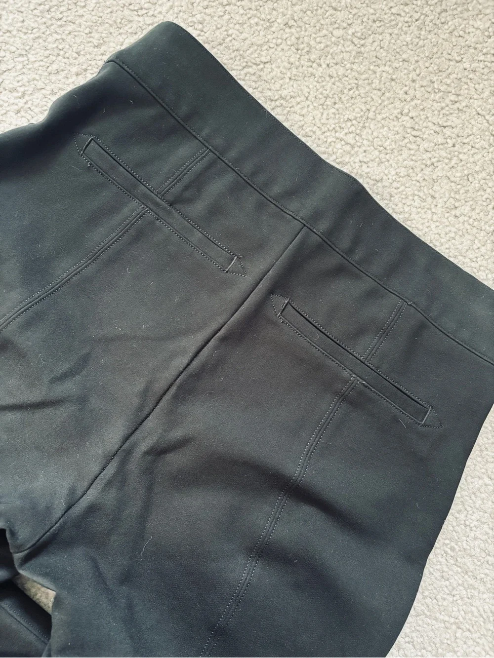 SPANXsmooth™ PerfectFit Ponte Ankle Straight Pant Pull On Black Size Small
